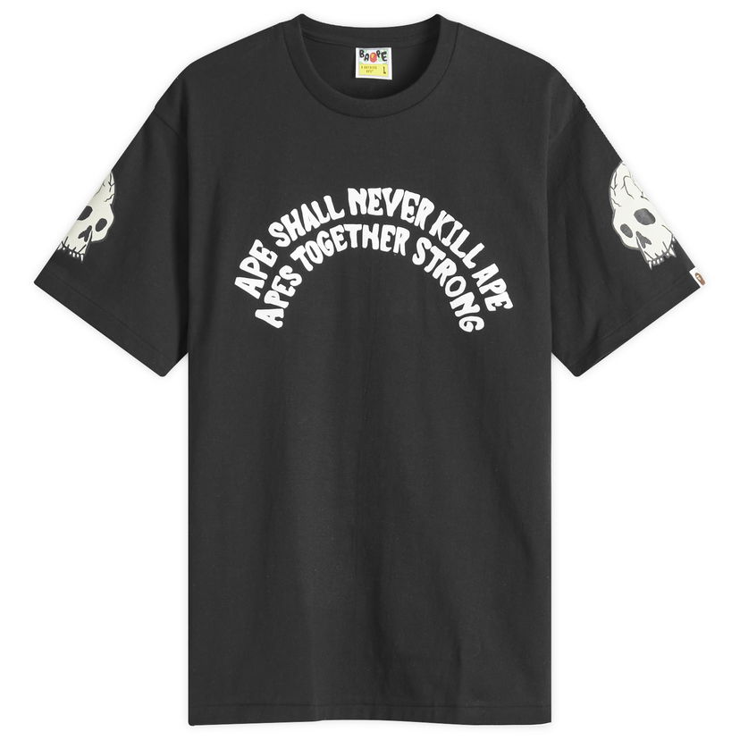 Majica BAPE Souvenir Skull Team Graphic T-Shirt Črna | 001TEK801052M-BLK