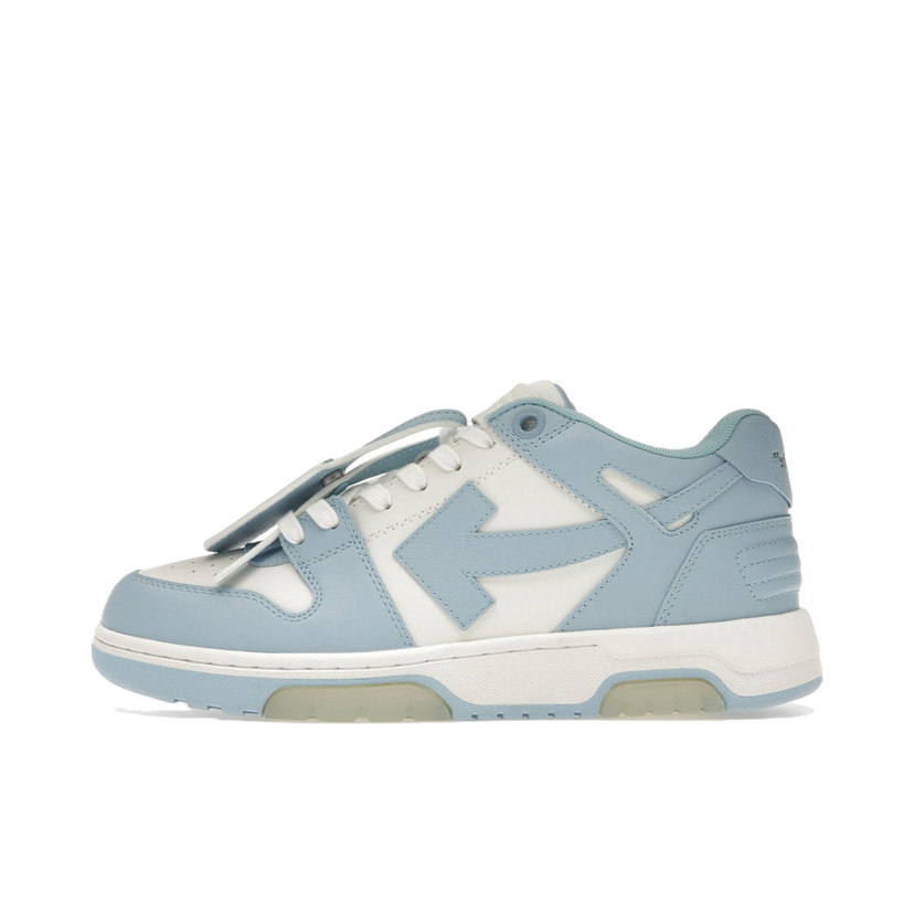 Superge in čevlji Off-White OOO Low Out Of Office Calf Leather White Light Blue Modra | OMIA189S21LEA0010140 / OMIA189C99LEA0010140