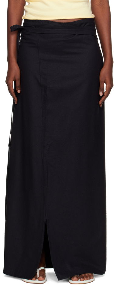 Krila Baserange Baserange Venn Maxi Wrap Skirt Črna | SSVE-WS-AU25, 0