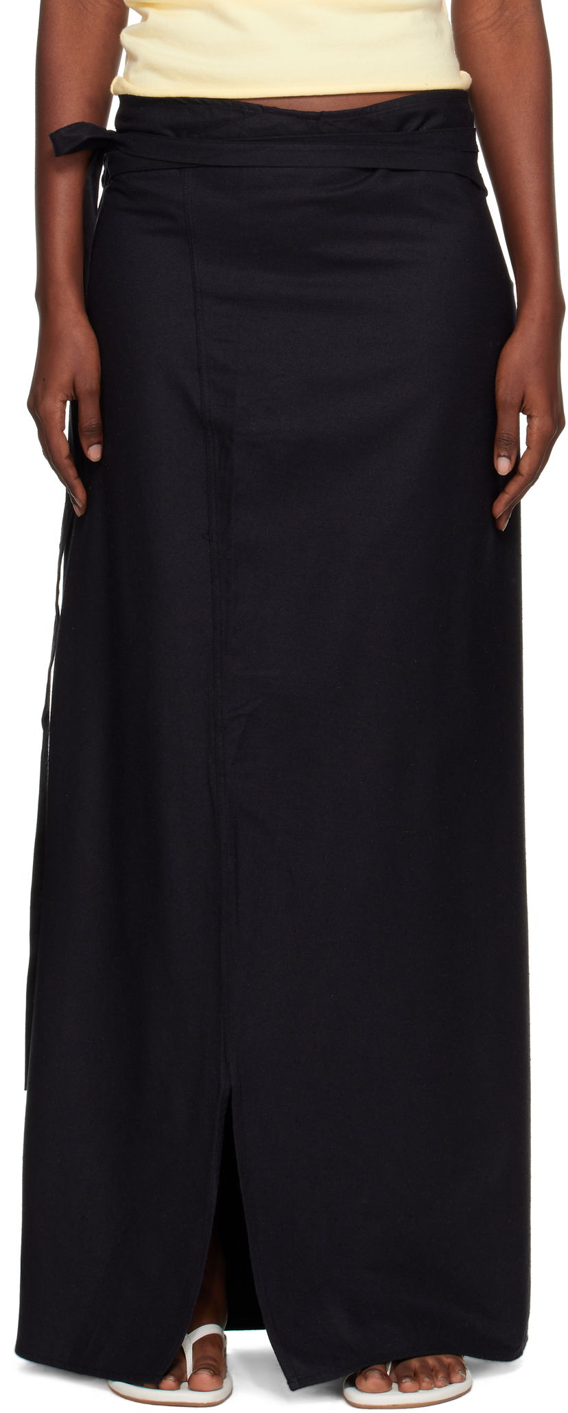 Krila Baserange Baserange Venn Maxi Wrap Skirt Črna | SSVE-WS-AU25
