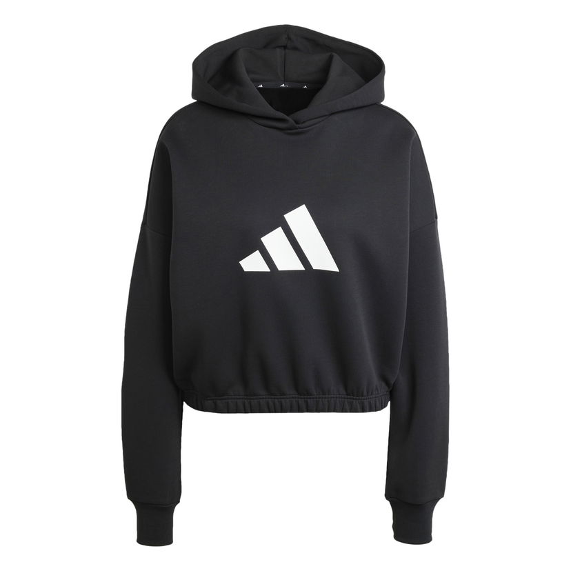 Pulover adidas Performance Cropped Hoodie Črna | JE0136