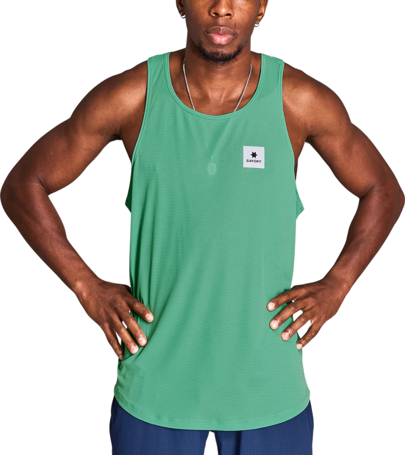 Majica brez rokavov Saysky Saysky Reactive Flow Singlet Zelena | nmrsi60c-1038