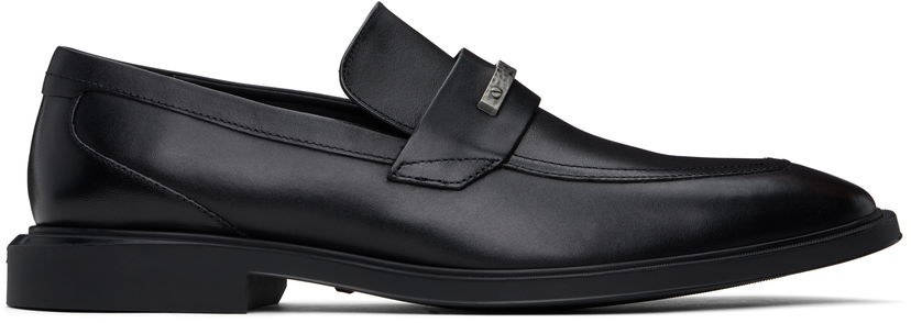 Oblačila BOSS Hugo Leather Loafers Črna | 50536178