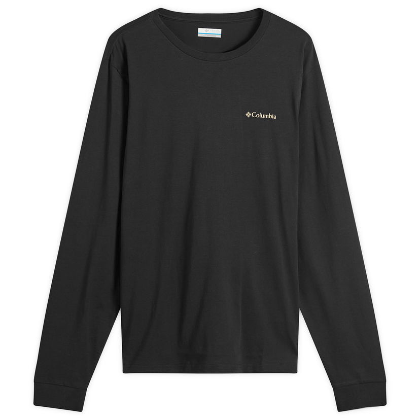Majica Columbia CSC™ Seasonal Logo Long Sleeve T-Shirt, Size Small Črna | 2013545-007