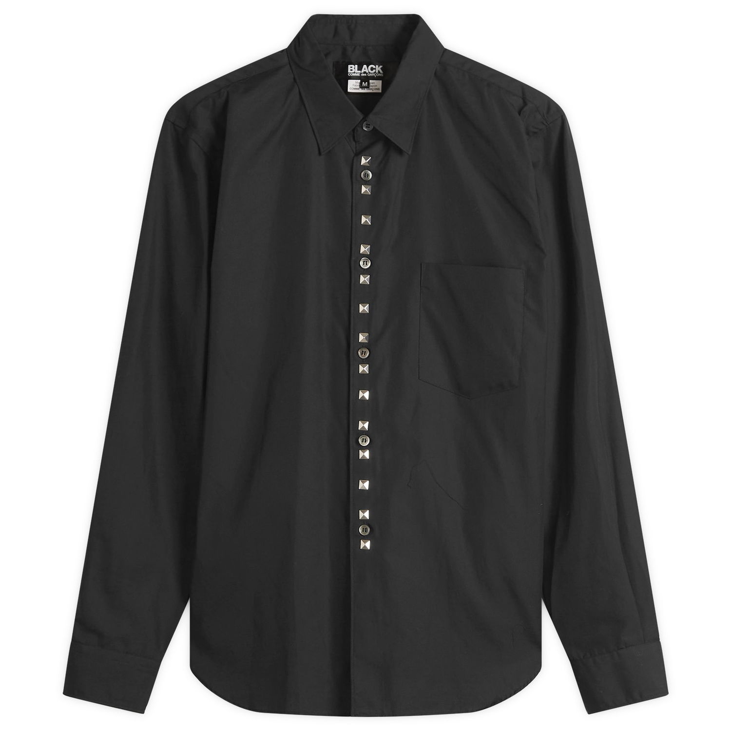 Srajce Comme des Garçons Men's Studded Shirt, Size Large Črna | 1P-B001-W25-1, 0