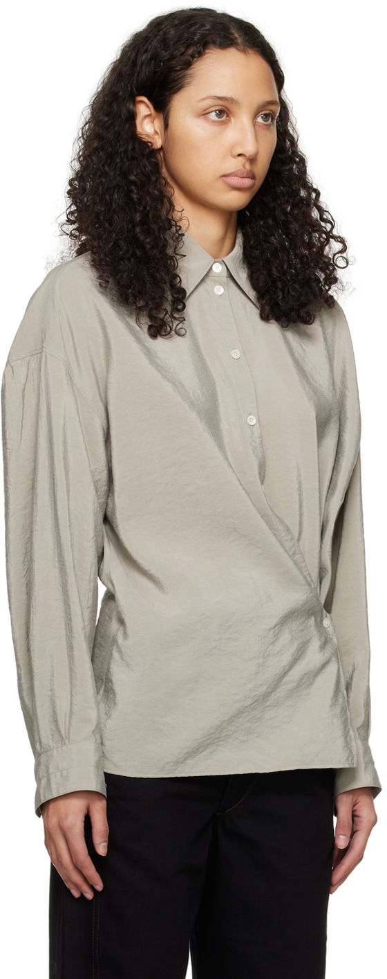 Srajce LEMAIRE Twisted Button-Up Shirt Zelena | SH1032 LF208, 1