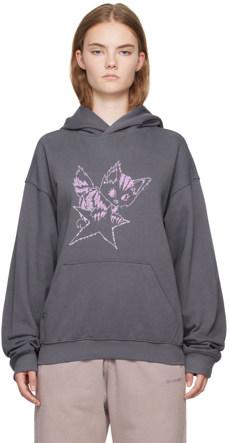 Pulover We11done We11done Monster Fitted Hoodie Siva | WD-TH2-24-832-U-CH, 0