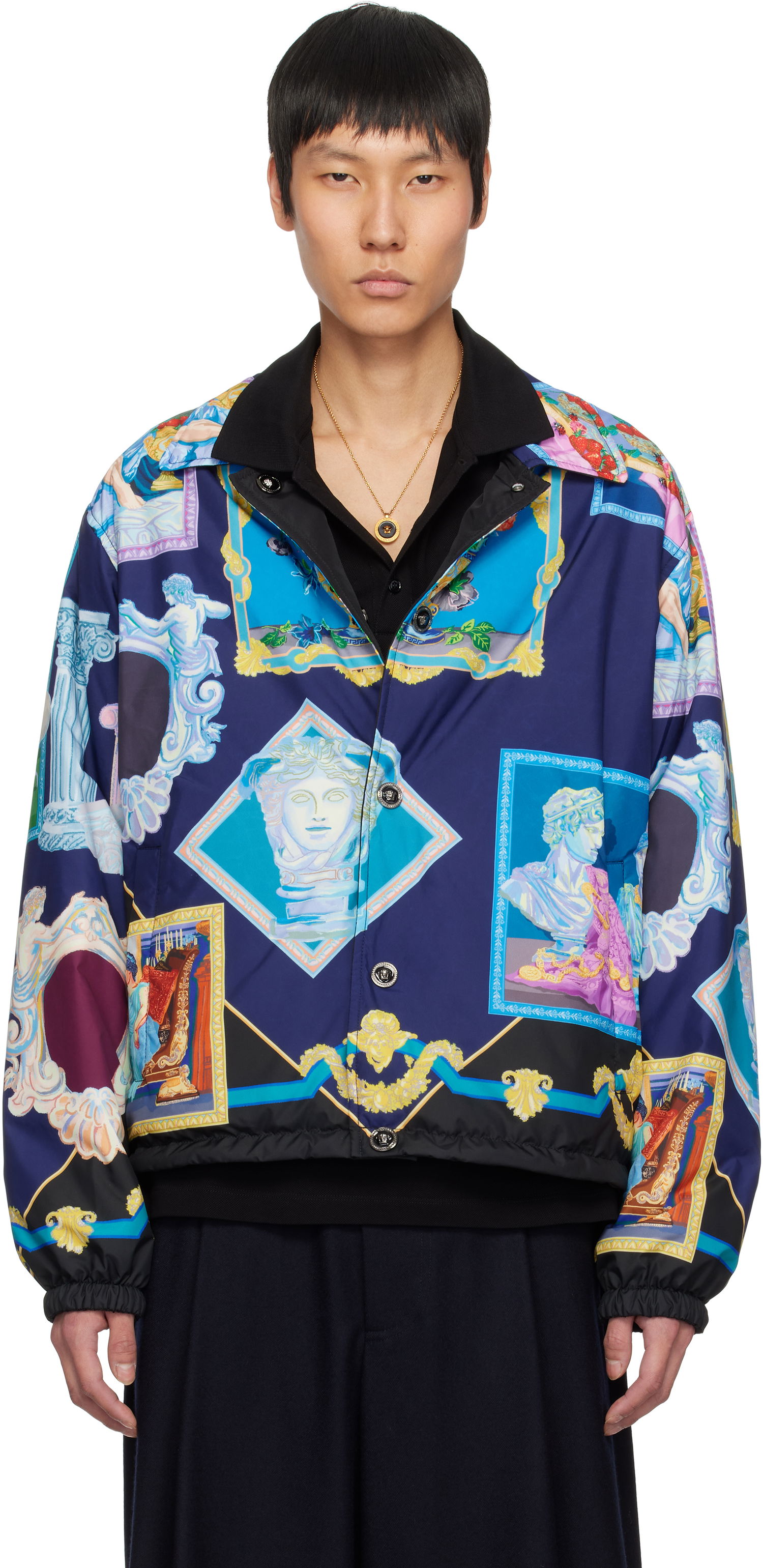 Bomber jakna Versace Versace 'Versace Gallery' Reversible Blouson Jacket Večbarvna | 1018330_1A12970, 0