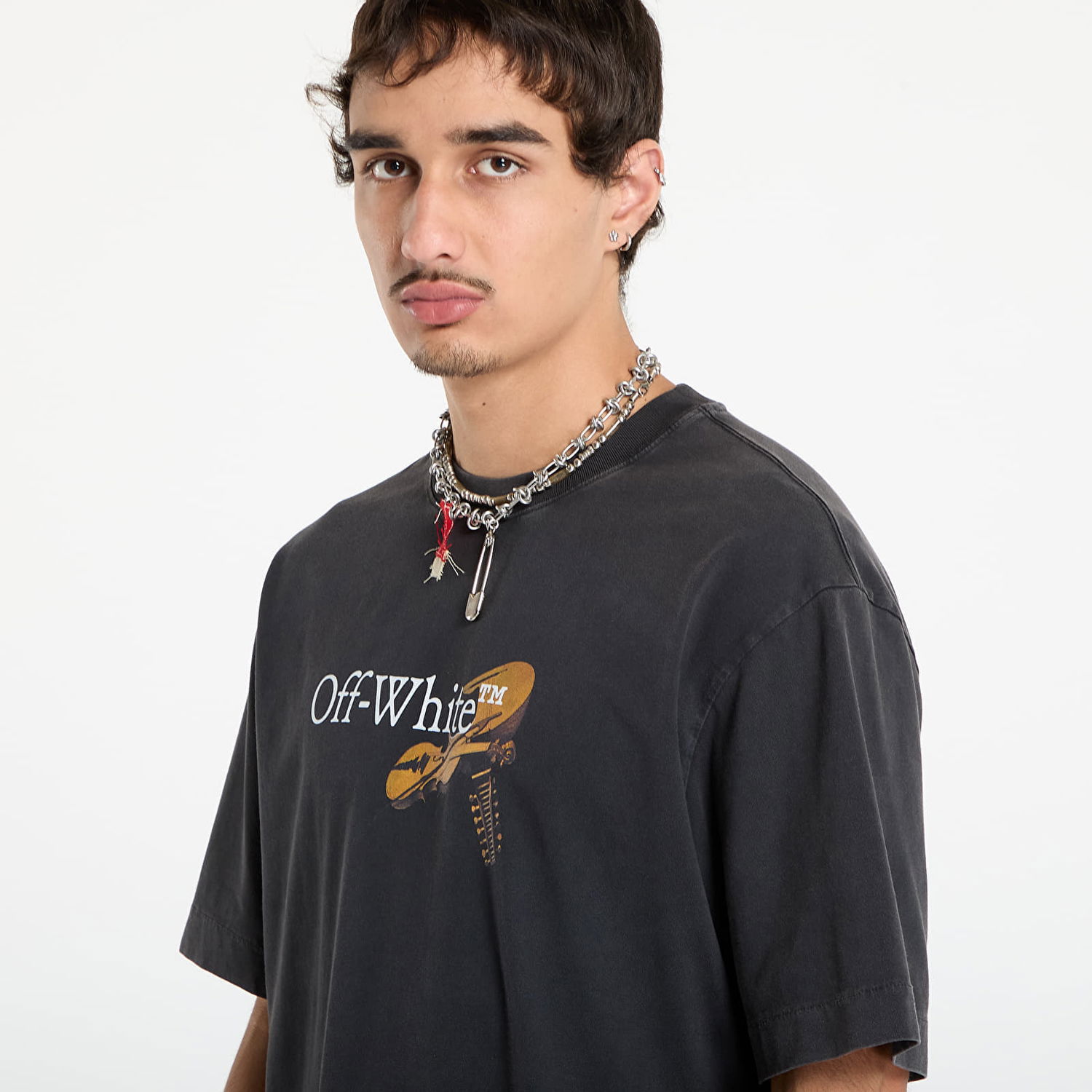 Majica Off-White Off-White Cupid Arrow Skate Short Sleeve T-Shirt Črna | OMAA120F25JER00V1301, 1