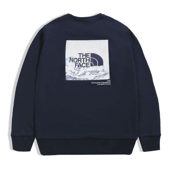 Pleteni pulover The North Face Crew Logo Sweatshirt Modra | NF0A5K1D-RG1