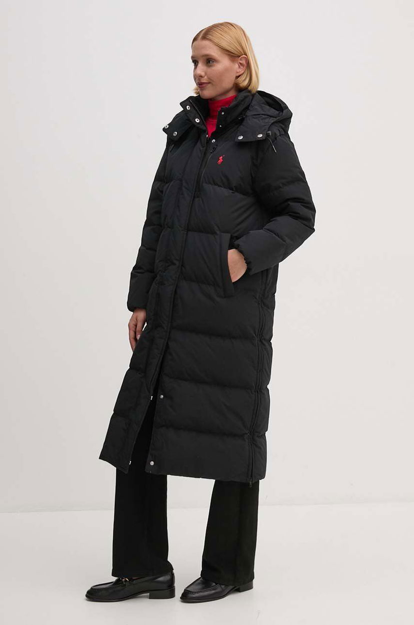 Puhovka Polo by Ralph Lauren Long Puffer Jacket Črna | 211941005