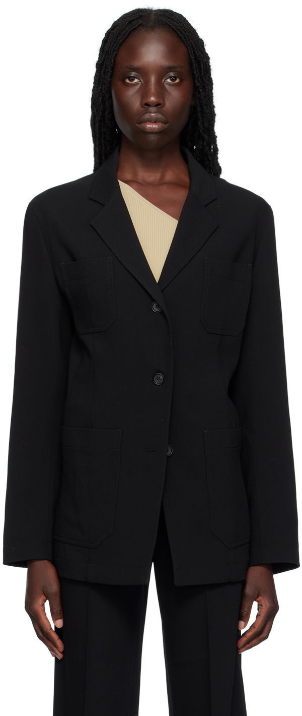 Jakna TOTEME TOTEME Slim Blazer Črna | 233-3011-274