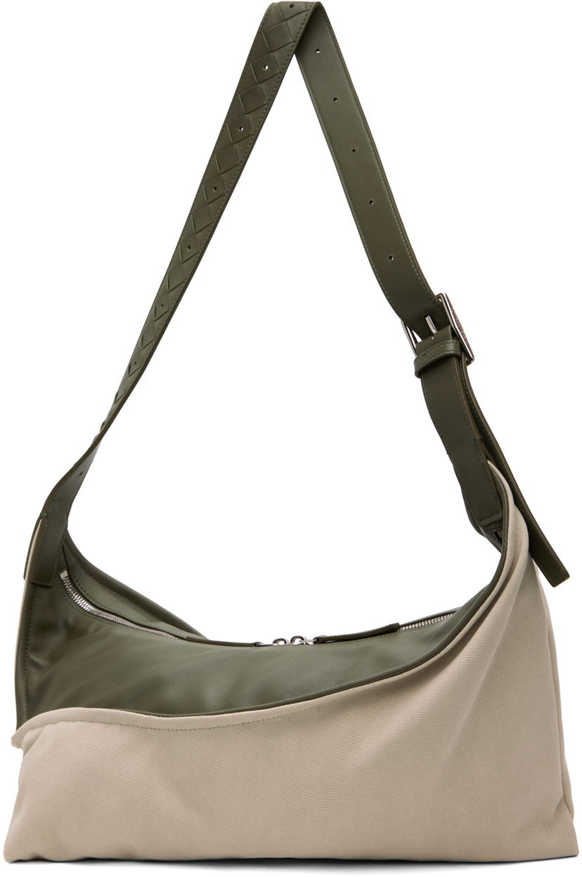 Torba za čez ramo Bottega Veneta Bottega Veneta Small Zigzag Shoulder Bag Zelena | 787117V44I3