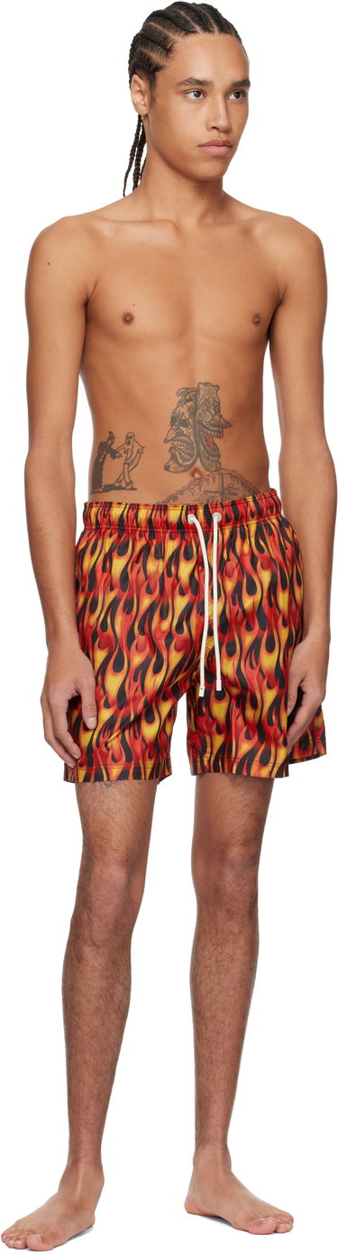 Kopalke Palm Angels Palm Angels Flames Swim Shorts Večbarvna | PMFD012S25FAB0072518, 3