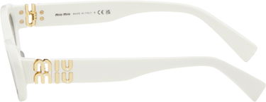 Sončna očala Miu Miu Miu Miu Pointed Cat Eye Acetate Sunglasses Bela | 0MU 09YS 8056597897761, 2