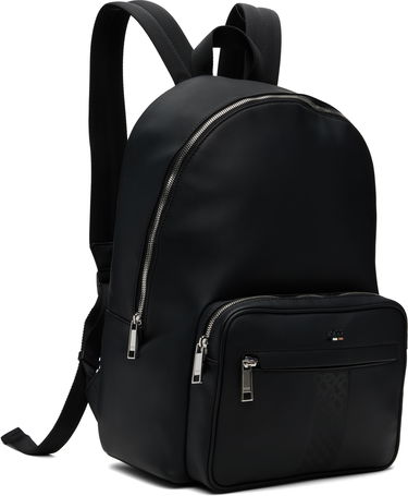 Nahrbtnik BOSS BOSS Structured Signature Trims Backpack Črna | 50552610, 1