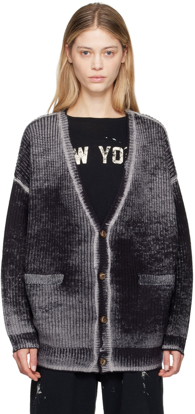 Pleteni pulover R13 R13 Oversized Knit Cardigan Siva | R13WY198 Y158B