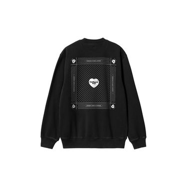 Pleteni pulover Carhartt WIP Heart Bandana Crewneck Črna | I033246_0D2_06, 4