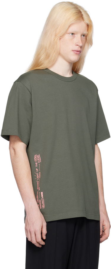 Majica Helmut Lang Space Graphic T-Shirt Zelena | N09HM521, 1