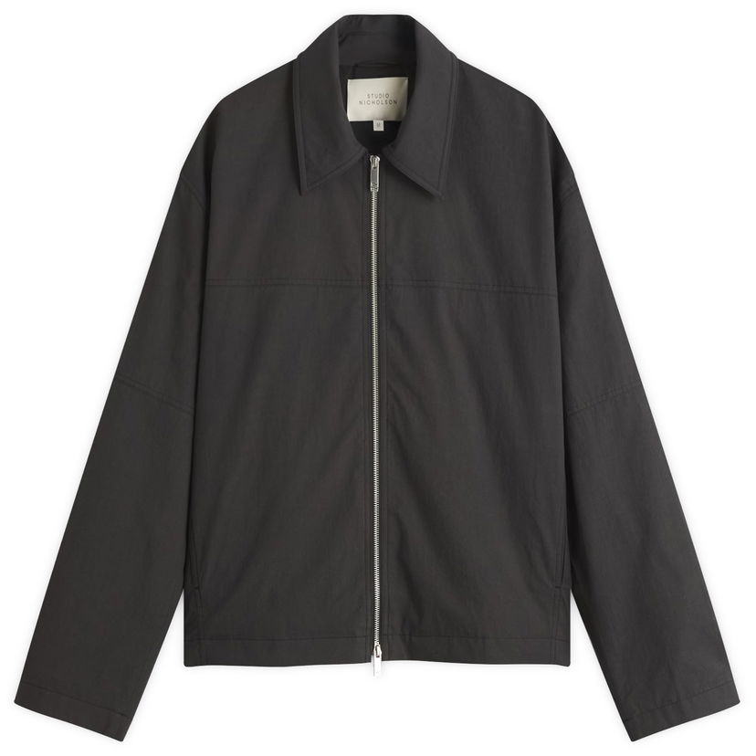 Jakna Studio Nicholson Studio Nicholson Zip Through Jacket, Size Large Črna | FOLASNM-1320-GRA