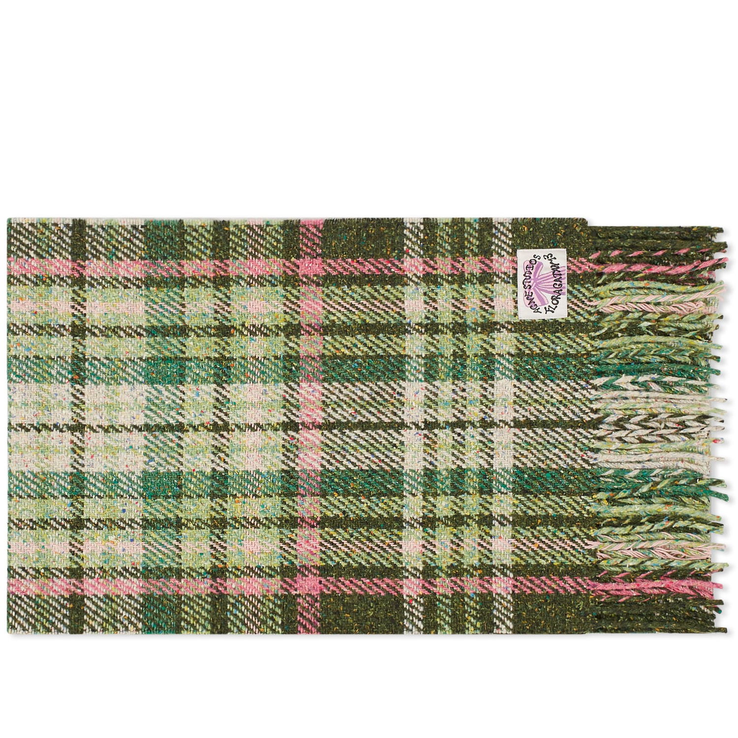 Šala Acne Studios Volano Check Scarf Zelena | CA0325-AB8, 0
