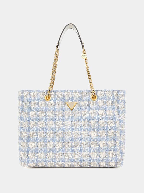 Torbica GUESS Giully Tweed Shopper Siva | HWTU8748230, 0