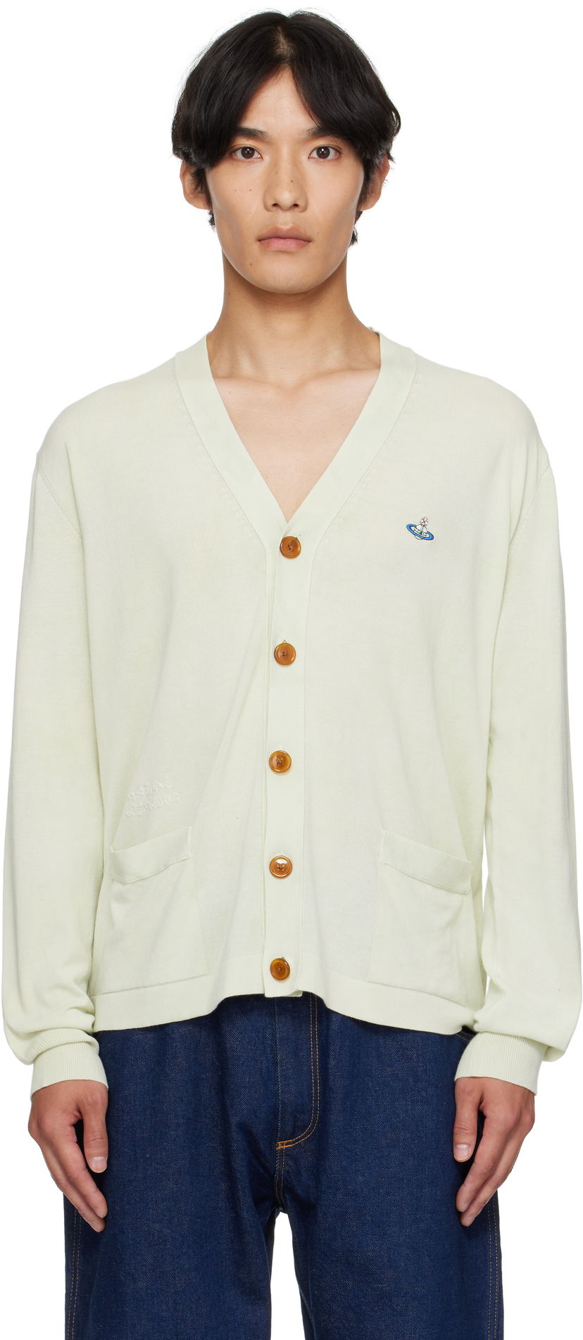 Pleteni pulover Vivienne Westwood Vivienne Westwood Alex Cardigan Zelena | 27010014-Y003K-
