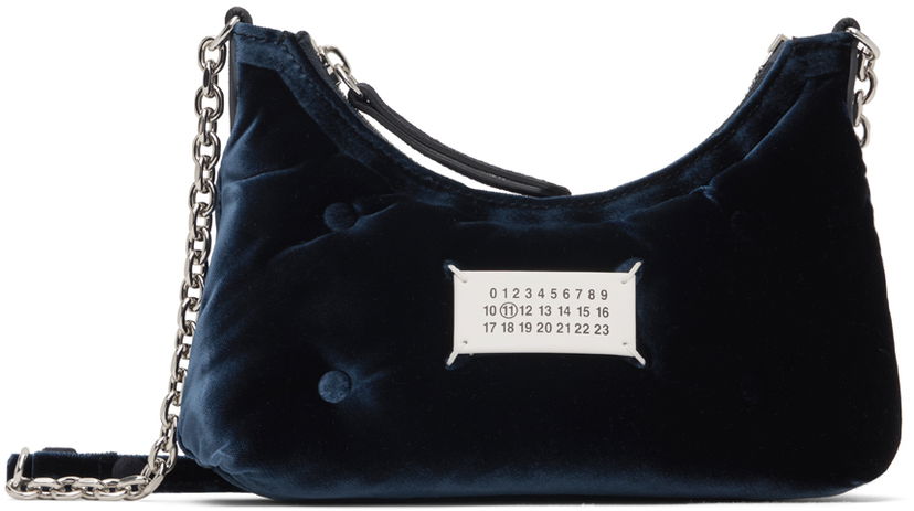 Torba za čez ramo Maison Margiela Glam Slam Micro Bag Mornarica | SB1WG0021 P6426