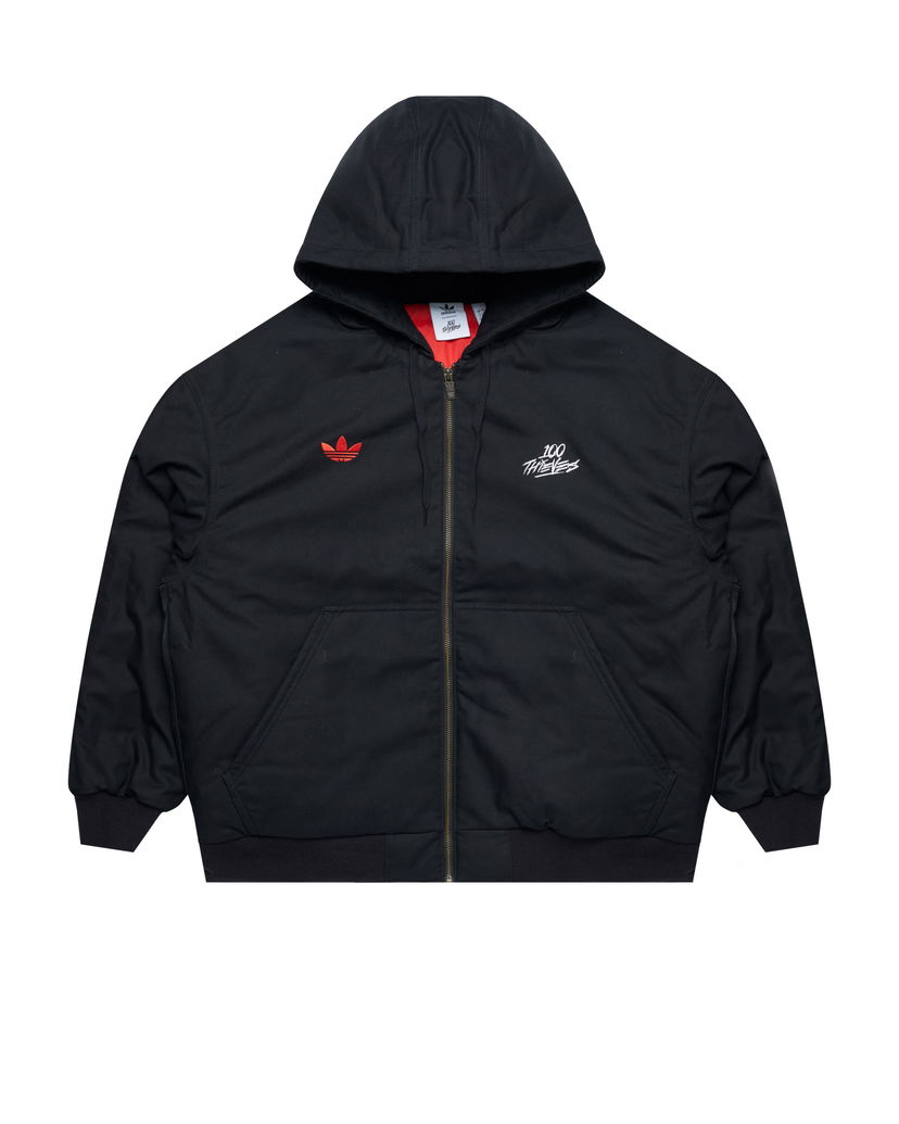 Pulover adidas Originals 100 Thieves x Black Hooded Jacket Črna | JP0817