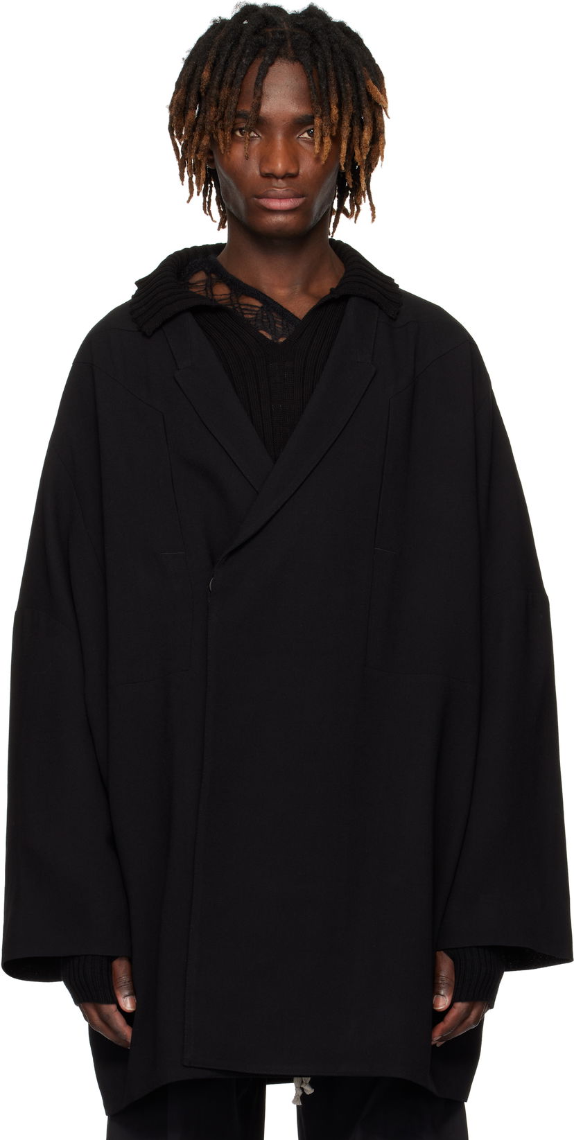 Plašči Rick Owens Rick Owens Oversized Arrowhead Jacket Črna | RU01E5751 WA