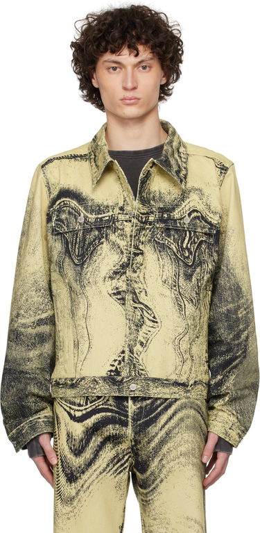 Jakna Camper CAMPERLAB Distorted Print Denim Jacket Rumena | AU00005-008, 0