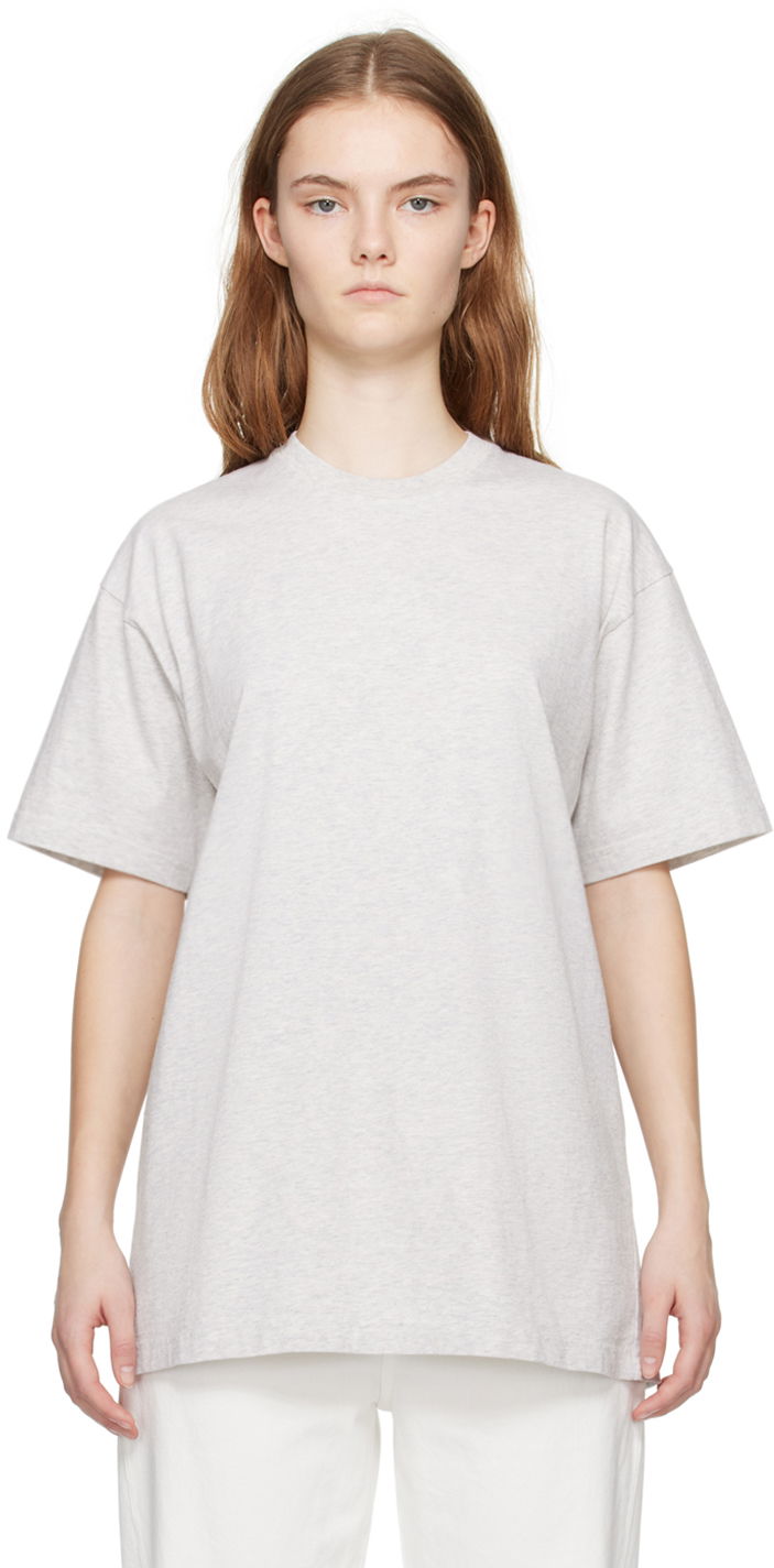 Majica TOTEME TOTEME Straight T-Shirt Siva | 234-WRT865-FB0092