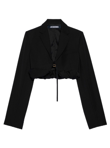 Krop-top Jacquemus La Veste Croissant Črna | 233JA035-1333-990