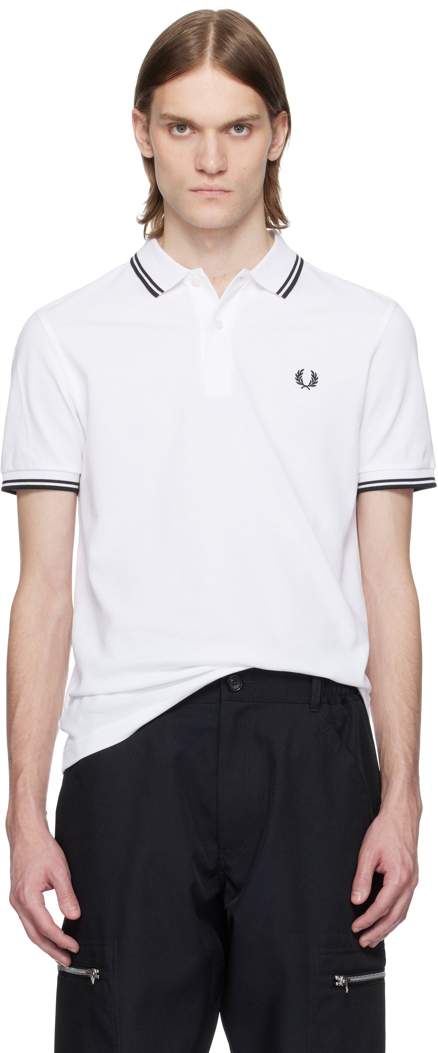 Polo majica Comme des Garçons Comme des Garçons Shirt Fred Perry Edition 'Strong Will' Polo Bela | FO-T502-051, 0