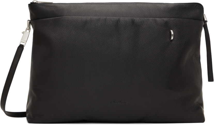 Torbica Rick Owens Rick Owens Hollywood Big Adri Leather Pouch Črna | RA01E0626 LCN