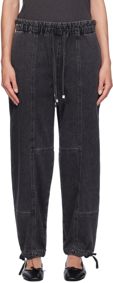 Cargo hlače rag & bone Featherweight Jordan Drawstring Jeans Črna | WDD24F2992ITAN, 0
