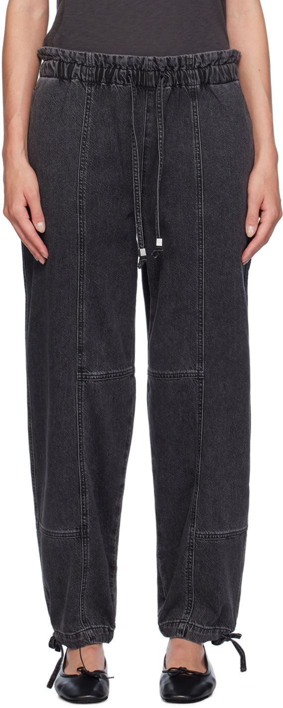 Cargo hlače rag & bone Featherweight Jordan Drawstring Jeans Črna | WDD24F2992ITAN