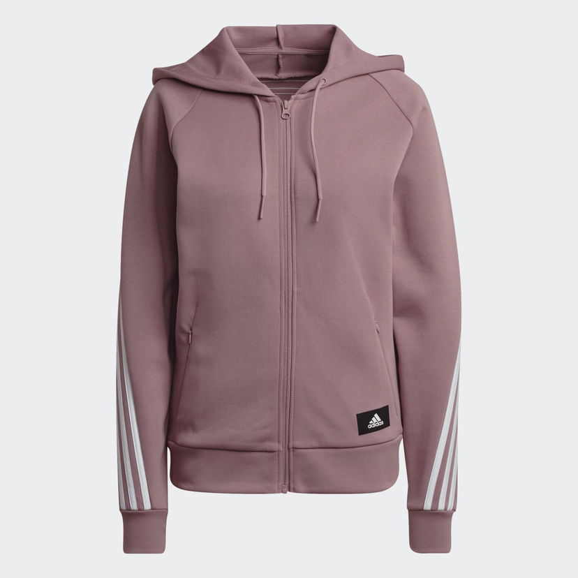 Pulover adidas Performance Sportswear Future Icons 3-Stripes Hooded Top Roza | HE1659
