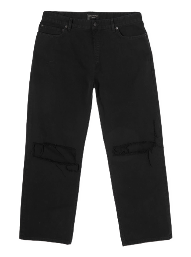 Hlače Balenciaga Ripped Loose Črna | 745149-TNW11-1700