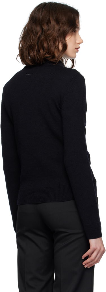 Pleteni pulover Maison Margiela MM6 Maison Margiela Wool Knit Sweater Črna | S52HL0044 M13139, 2