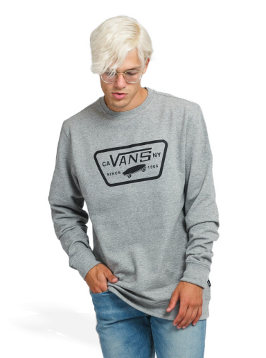 Pulover Vans Full Patch Crew I Siva | VN0A45CI02F1