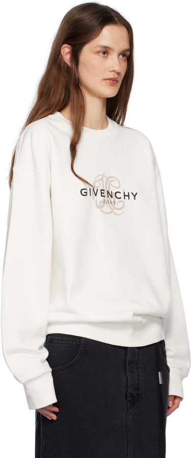 Pleteni pulover Givenchy Givenchy Reverse Sweatshirt Bela | BMJ0LC3YQJ130, 1