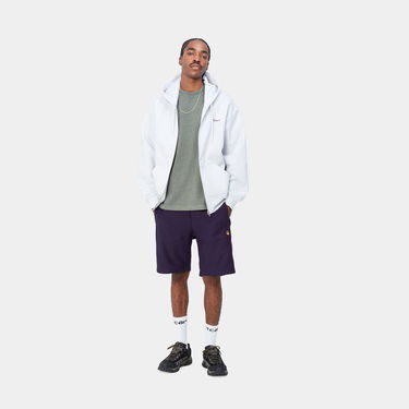 Kratke hlače Carhartt WIP American Script Sweat Short "Cassis" Mornarica | I031685_1N8_XX, 2