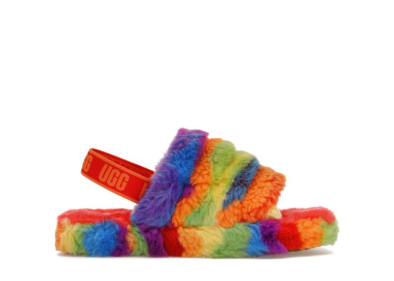 Superge in čevlji UGG UGG Fluff Yeah Slide Večbarvna | 1119840K-RSTR, 0