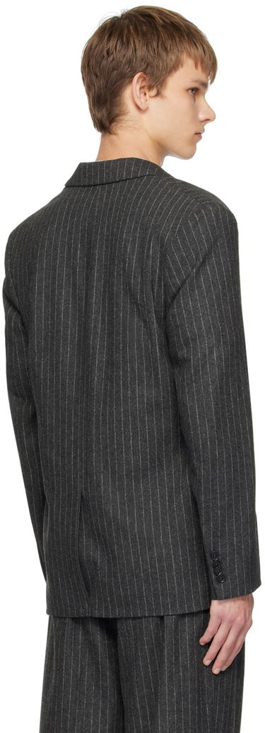 Jakna Samsoe Samsoe Samsøe Samsøe Cho Pinstripe Blazer Siva | M23400040, 2