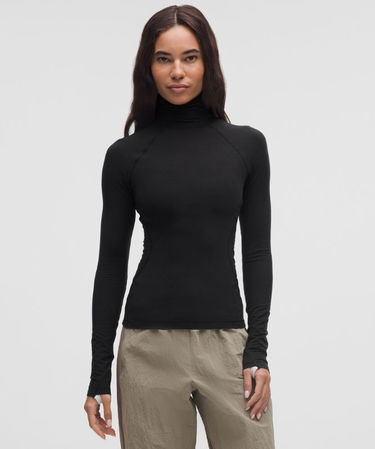 Pleteni pulover lululemon Wool-Blend Turtleneck Base Layer Črna | prod20001527, 0