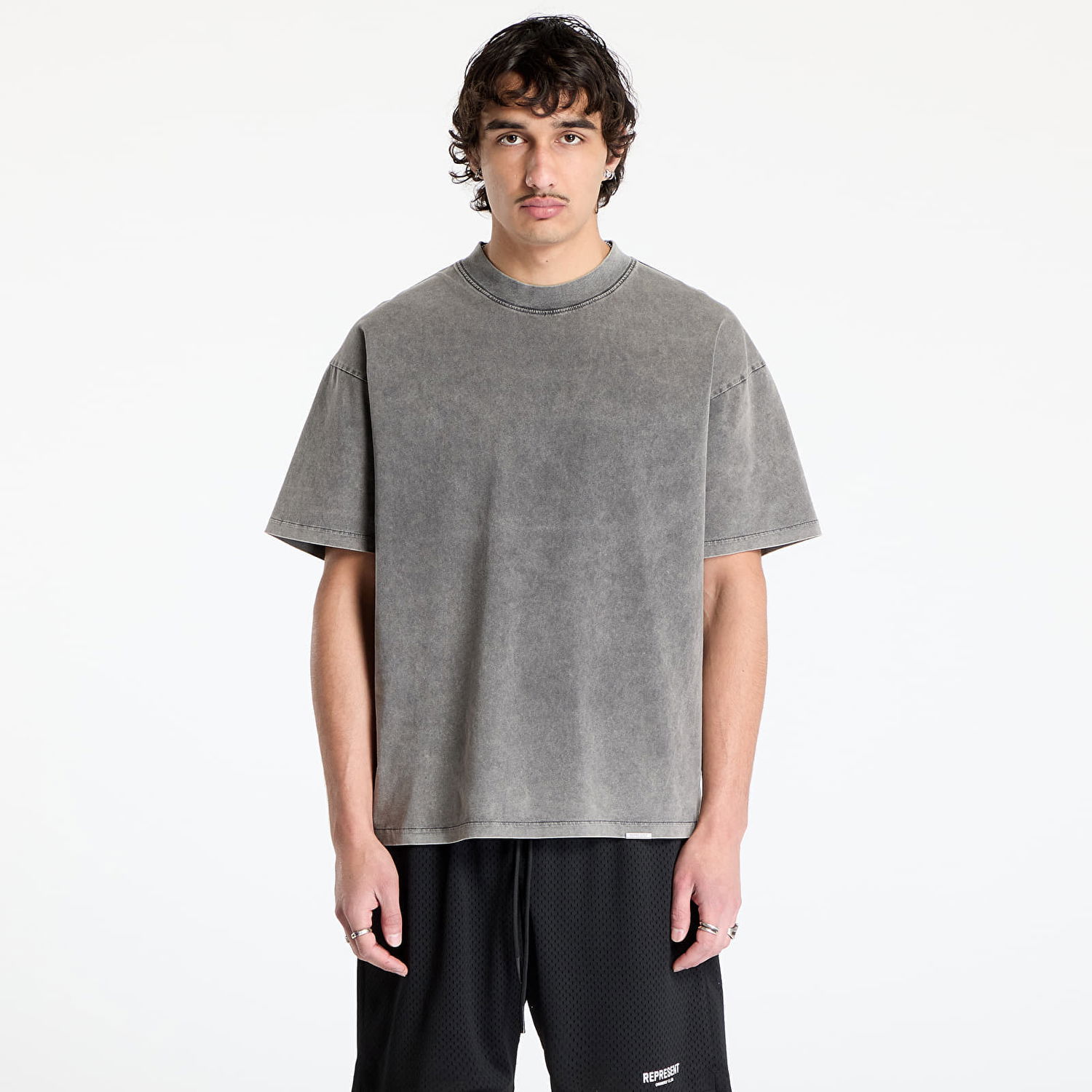 Majica Represent Clo REPRESENT Initial Oversize T-Shirt Siva | INM4742-47, 0