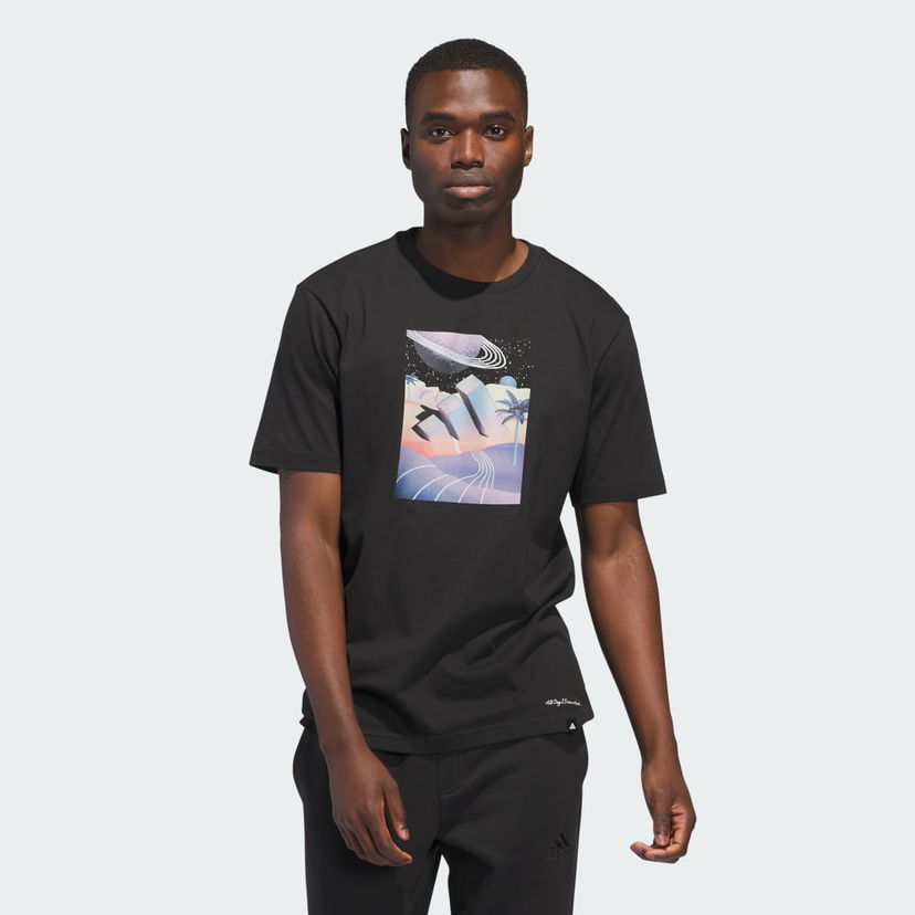 Majica adidas Performance All Day I Dream About Summer Graphic Tee Črna | JI9417