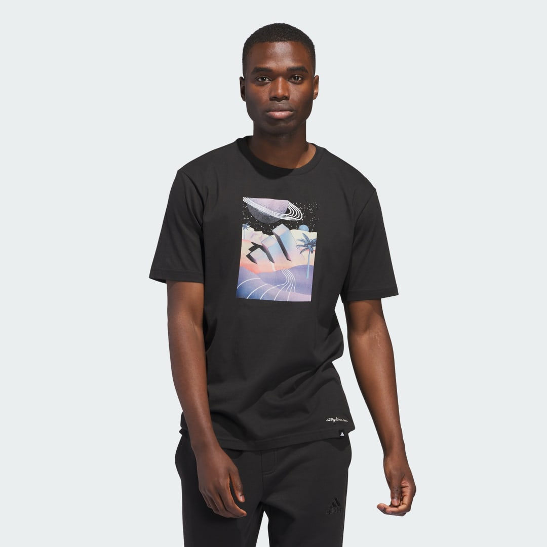 Majica adidas Performance All Day I Dream About Summer Graphic Tee Črna | JI9417, 0