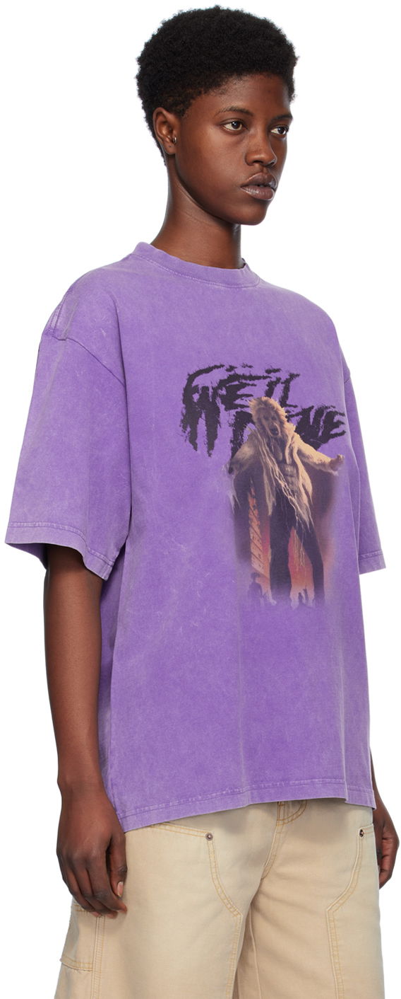 Majica We11done We11done Vintage Horror Graphic T-Shirt Lila | WD-TT0-24-723-U-PP, 1